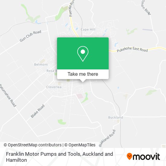 Franklin Motor Pumps and Tools map