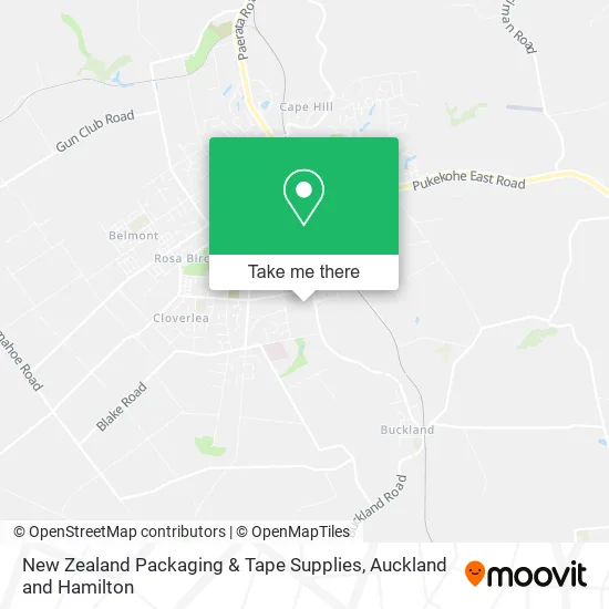 New Zealand Packaging & Tape Supplies map