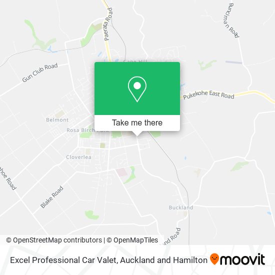 Excel Professional Car Valet map