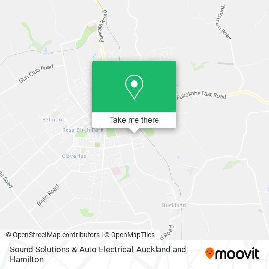 Sound Solutions & Auto Electrical map