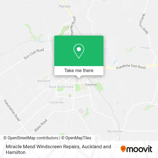 Miracle Mend Windscreen Repairs map