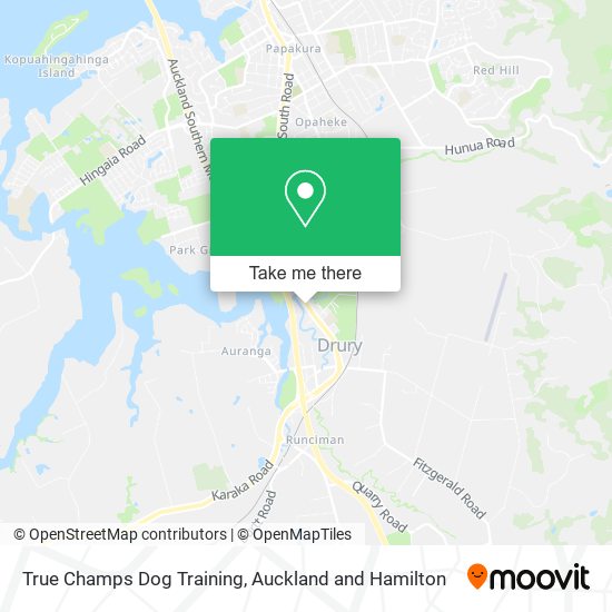 True Champs Dog Training map