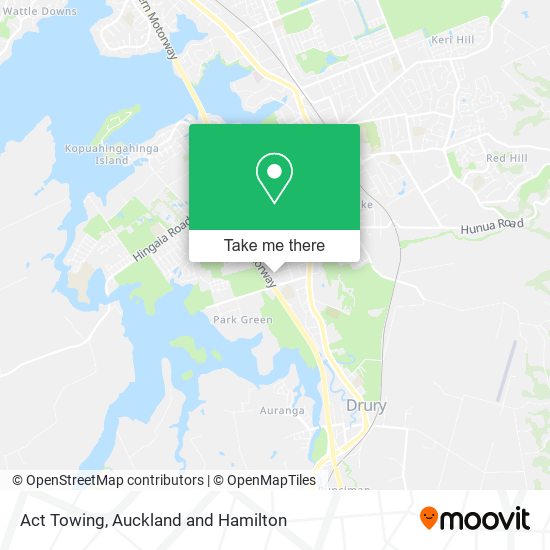 Act Towing map