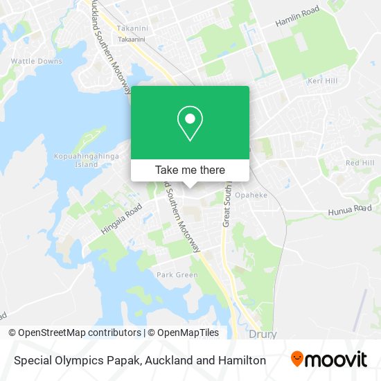 Special Olympics Papak map