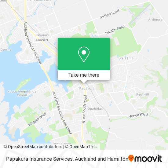 Papakura Insurance Services map