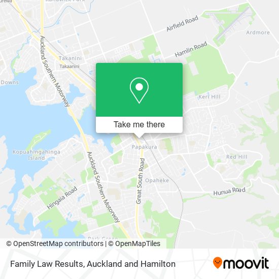 Family Law Results map