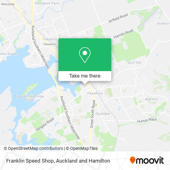 Franklin Speed Shop map