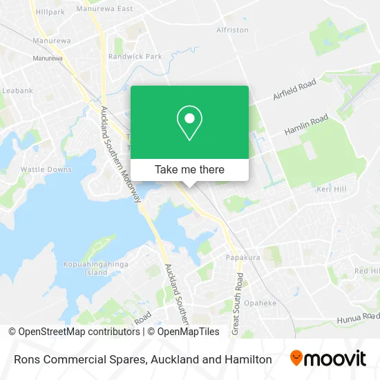 Rons Commercial Spares map