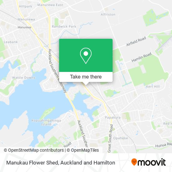 Manukau Flower Shed map