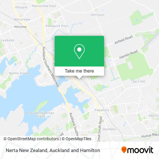 Nerta New Zealand地图