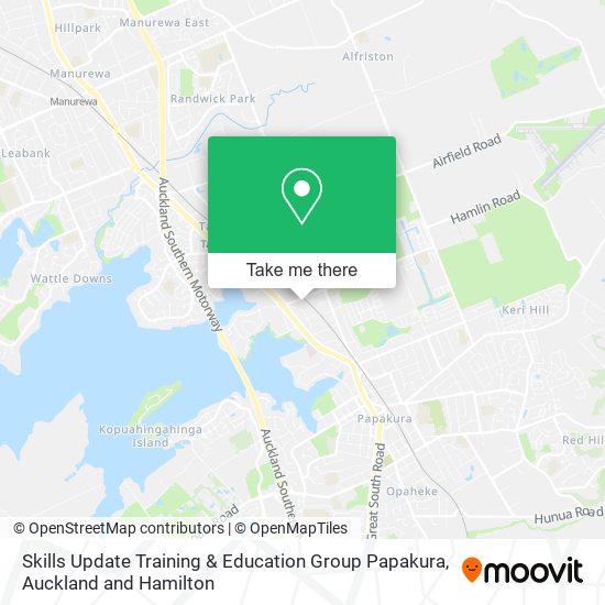 Skills Update Training & Education Group Papakura map