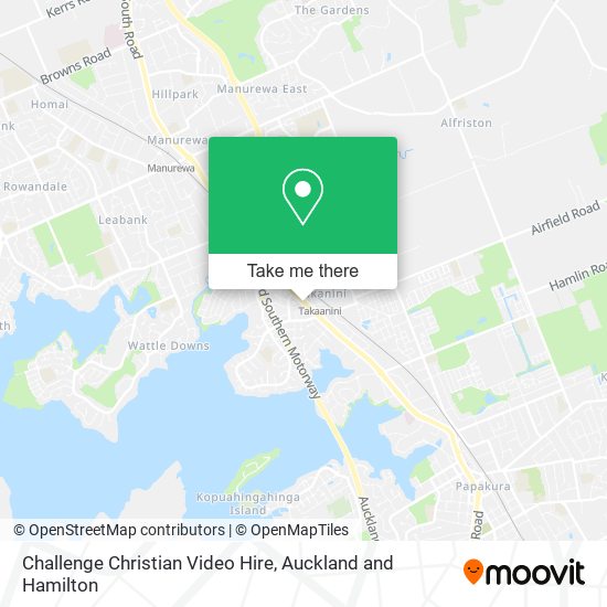 Challenge Christian Video Hire map