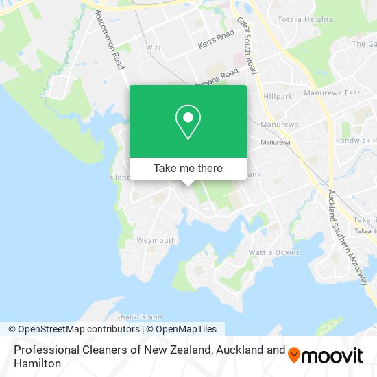 Professional Cleaners of New Zealand地图