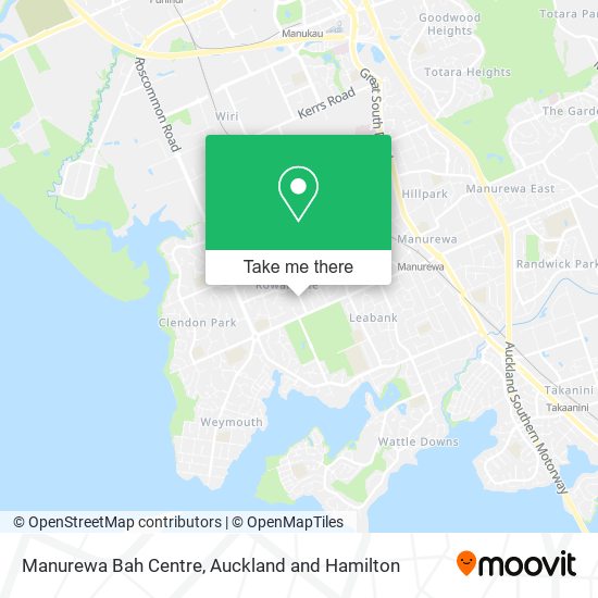 Manurewa Bah Centre map