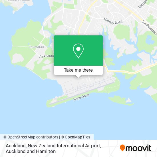 Auckland, New Zealand International Airport map