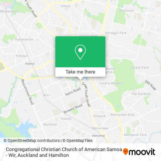 Congregational Christian Church of American Samoa - Wir map
