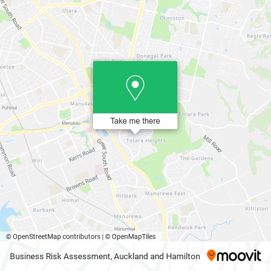 Business Risk Assessment map
