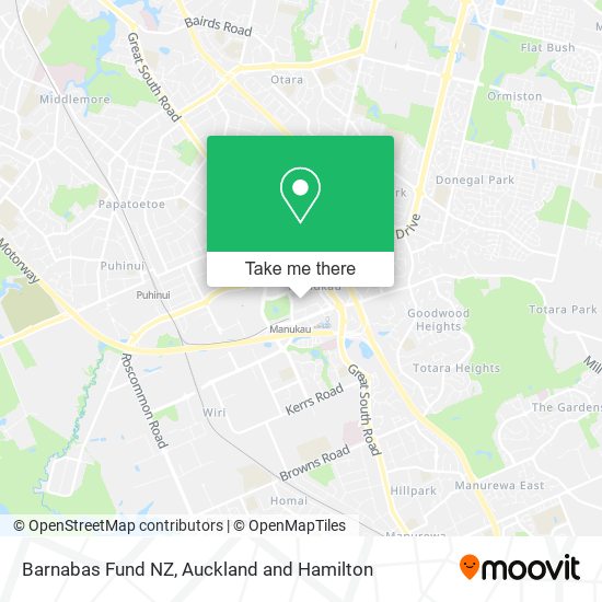 Barnabas Fund NZ map