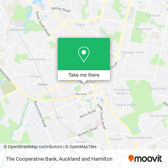 The Cooperative Bank map