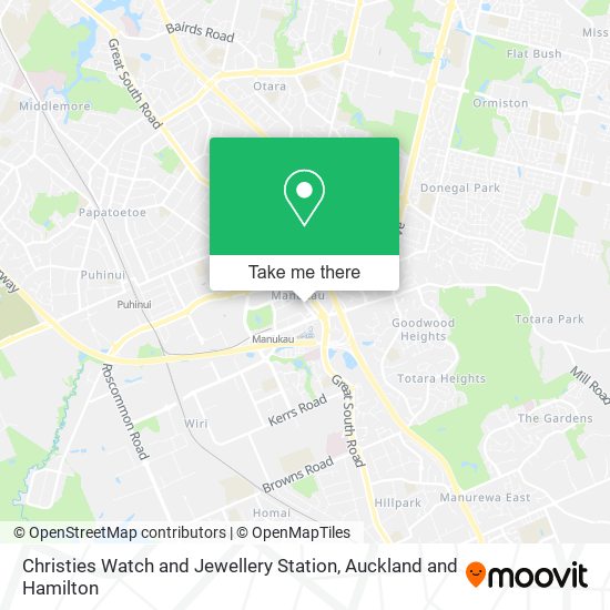 Christies Watch and Jewellery Station map