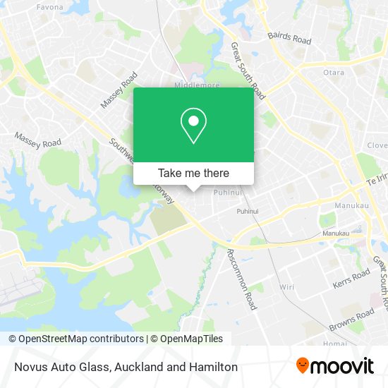 Novus Auto Glass map