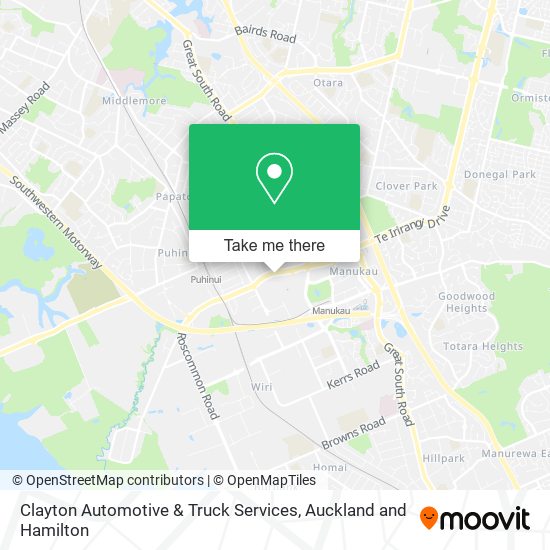 Clayton Automotive & Truck Services map