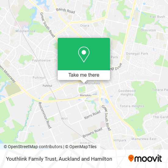 Youthlink Family Trust map