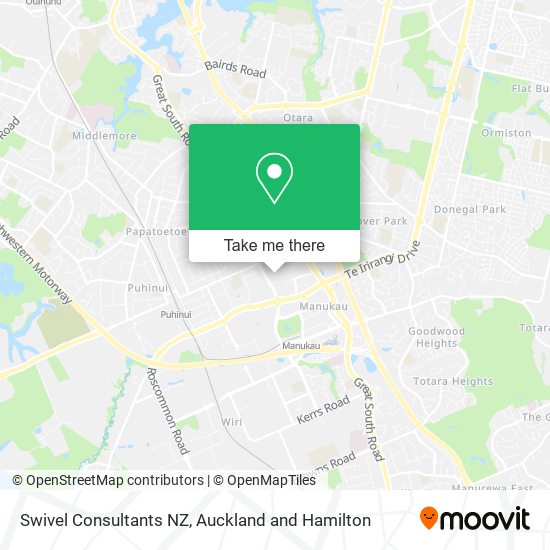 Swivel Consultants NZ map