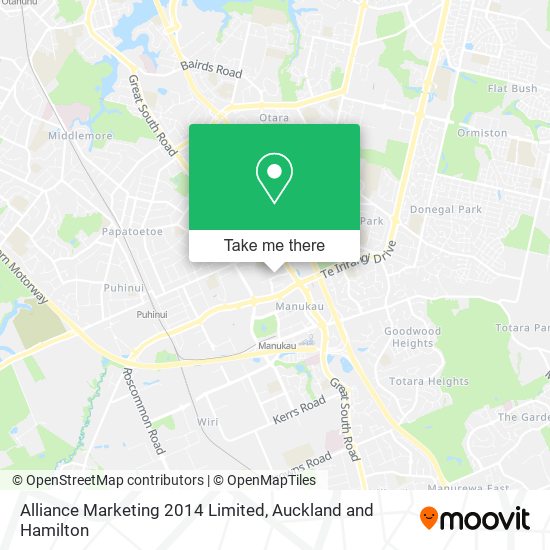Alliance Marketing 2014 Limited map