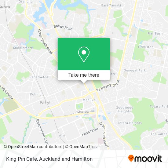 King Pin Cafe map