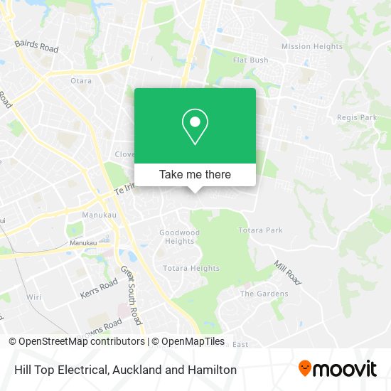 Hill Top Electrical map