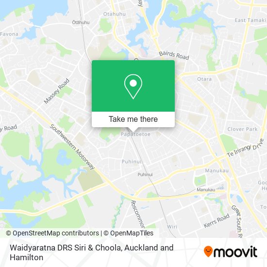 Waidyaratna DRS Siri & Choola map