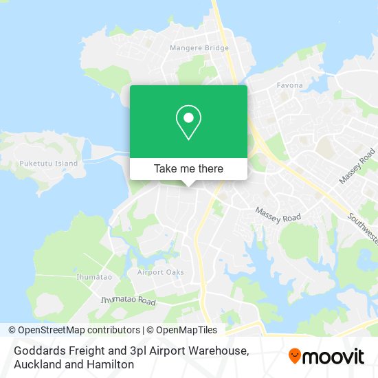 Goddards Freight and 3pl Airport Warehouse map