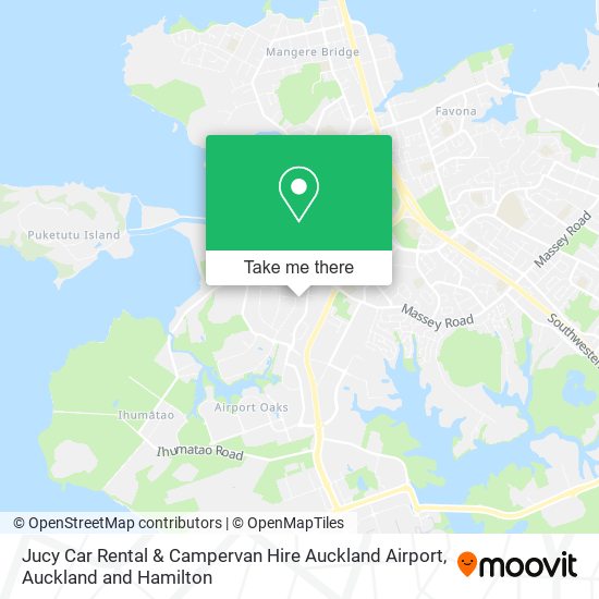 Jucy Car Rental & Campervan Hire Auckland Airport map