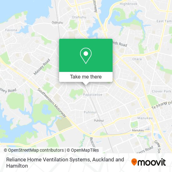 Reliance Home Ventilation Systems map