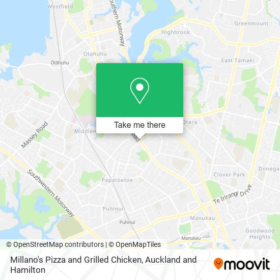 Millano's Pizza and Grilled Chicken map