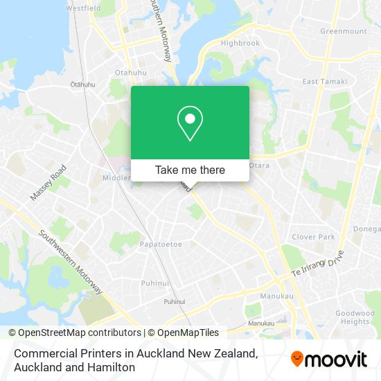 Commercial Printers in Auckland New Zealand地图