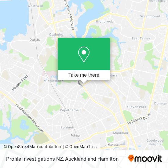 Profile Investigations NZ map
