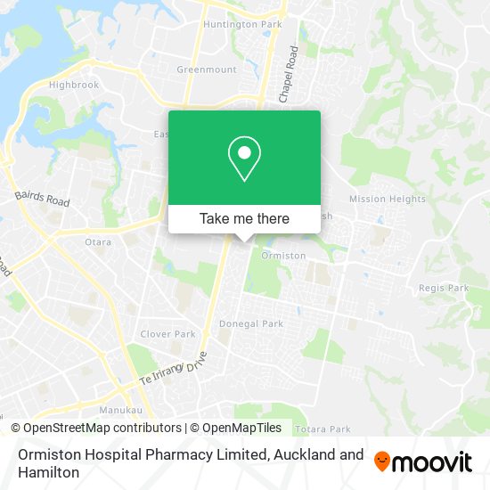 Ormiston Hospital Pharmacy Limited map