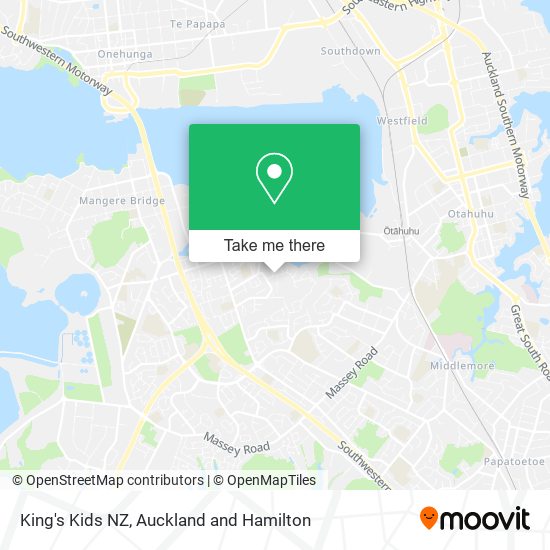 King's Kids NZ map