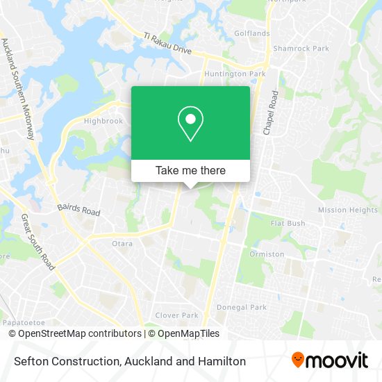 Sefton Construction map