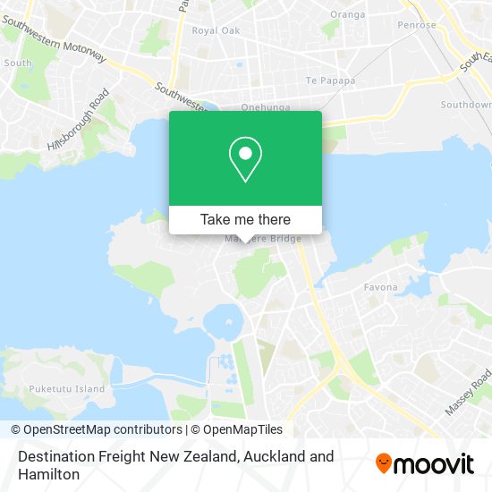 Destination Freight New Zealand map