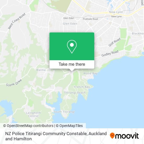 NZ Police Titirangi Community Constable地图