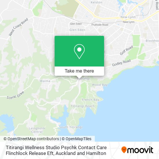 Titirangi Wellness Studio Psychk Contact Care Flinchlock Release Eft map