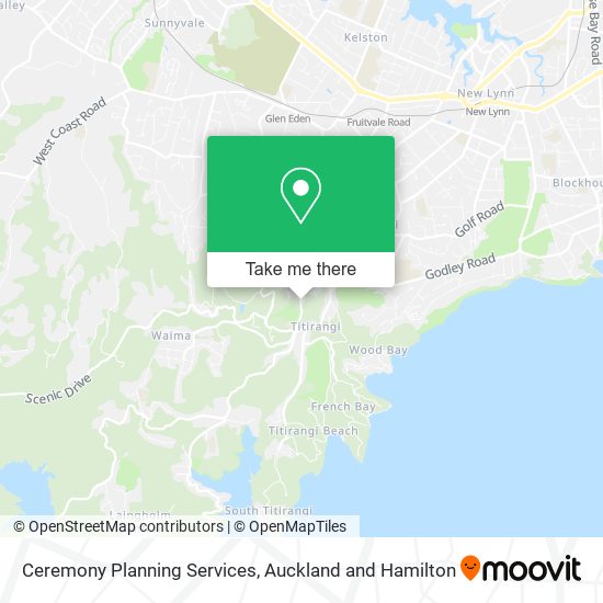 Ceremony Planning Services map