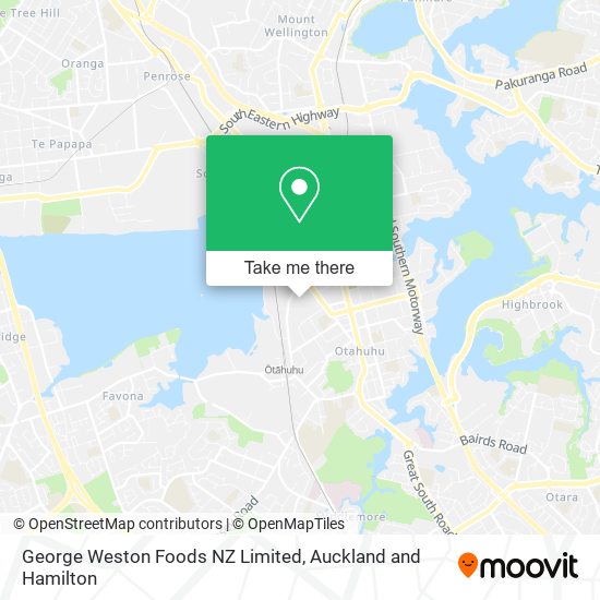 George Weston Foods NZ Limited map