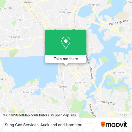 Sting Gas Services map