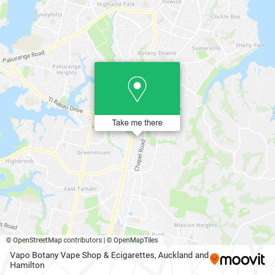 Vapo Botany Vape Shop & Ecigarettes map