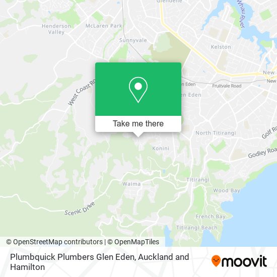 Plumbquick Plumbers Glen Eden map