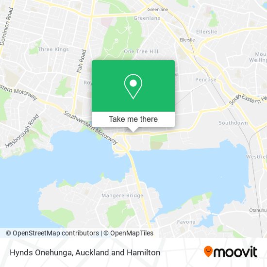 Hynds Onehunga map